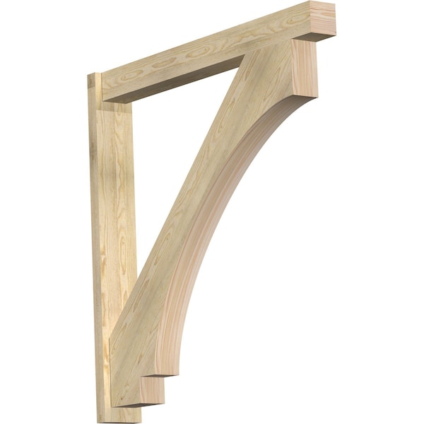 Ekena Millwork Imperial Block Rough Sawn Outlooker, Douglas Fir, 6"W x 48"D x 48"H OUT06X48X48IMP05RDF - main